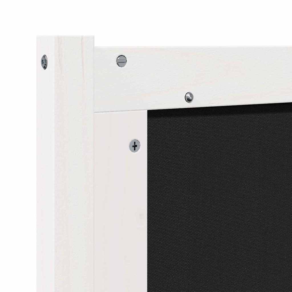 Hoofdbord Anders Wit en lichtgrijs 120 cm Massief grenenhout