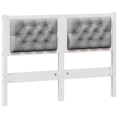 Hoofdbord Anders Wit en lichtgrijs 120 cm Massief grenenhout