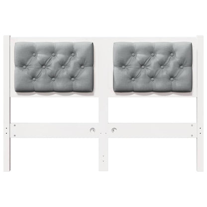 Hoofdbord Anders Wit en lichtgrijs 120 cm Massief grenenhout
