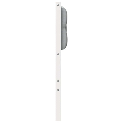 Hoofdbord Anders Wit en lichtgrijs 120 cm Massief grenenhout