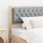 Headboard Anders Brown and light grey 100 cm Solid pine wood