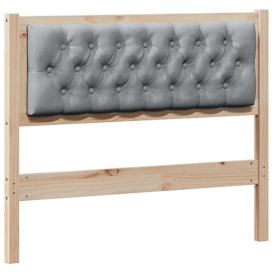 Hoofdbord Anders Bruin en lichtgrijs 100 cm Massief grenenhout