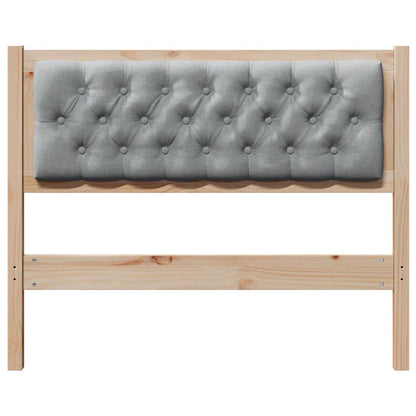 Hoofdbord Anders Bruin en lichtgrijs 100 cm Massief grenenhout