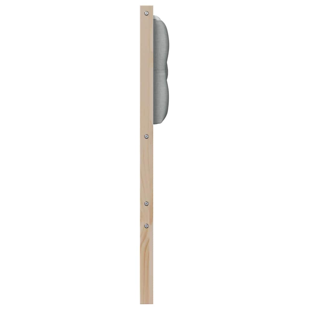 Hoofdbord Anders Bruin en lichtgrijs 100 cm Massief grenenhout