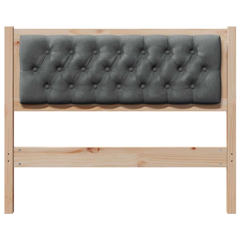 Hoofdbord Anders Bruin en donkergrijs 100 cm Massief grenenhout