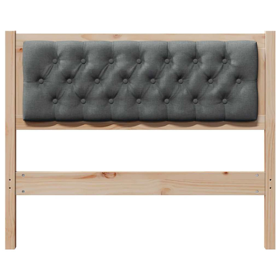 Hoofdbord Anders Bruin en donkergrijs 100 cm Massief grenenhout
