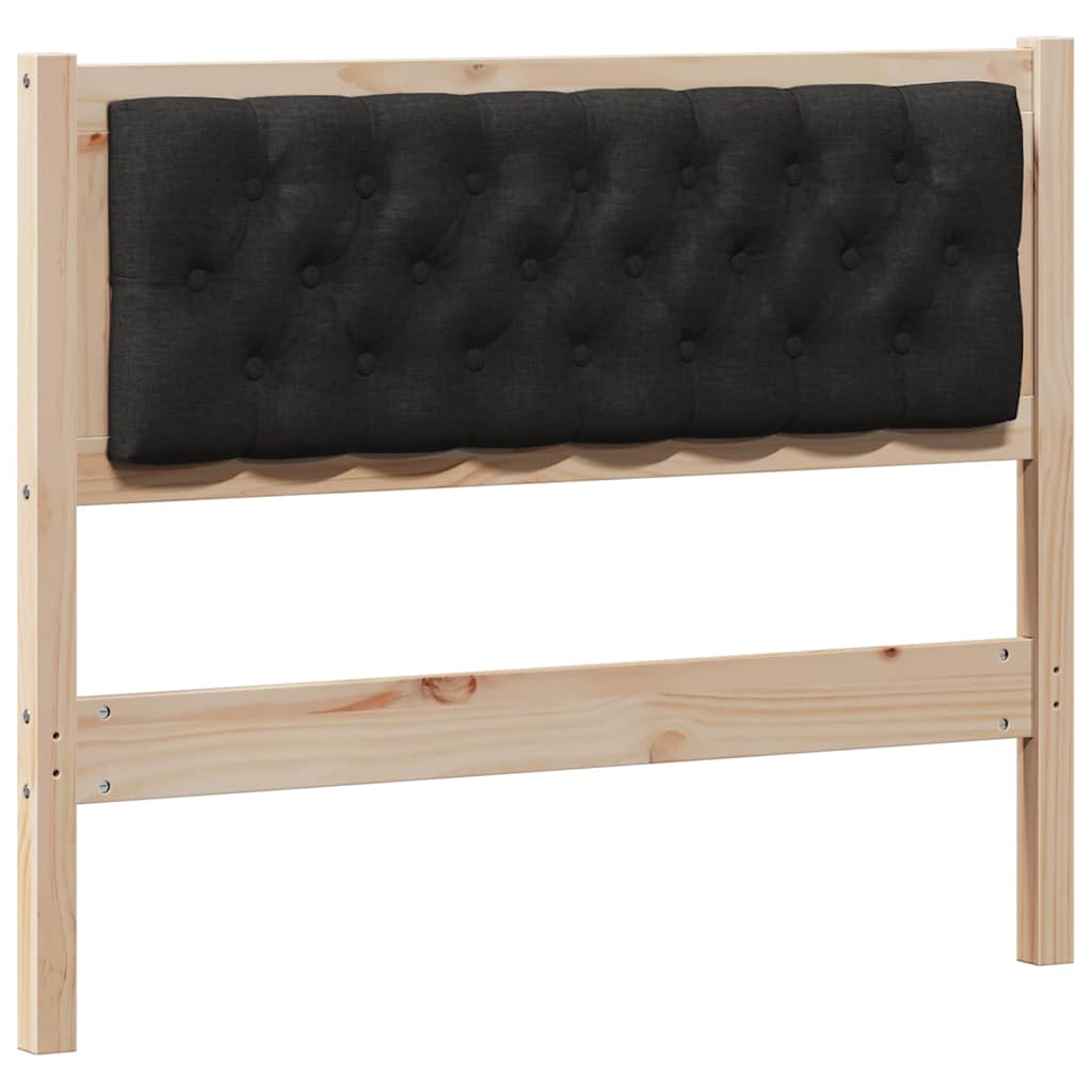 Hoofdbord Anders Bruin en zwart 100 cm Massief grenenhout