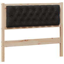 Hoofdbord Anders Bruin en zwart 100 cm Massief grenenhout