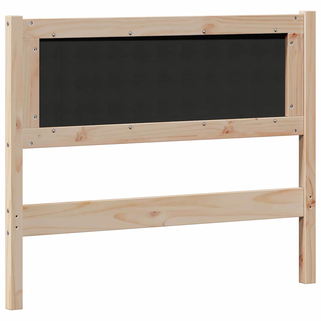 Hoofdbord Anders Bruin en zwart 100 cm Massief grenenhout