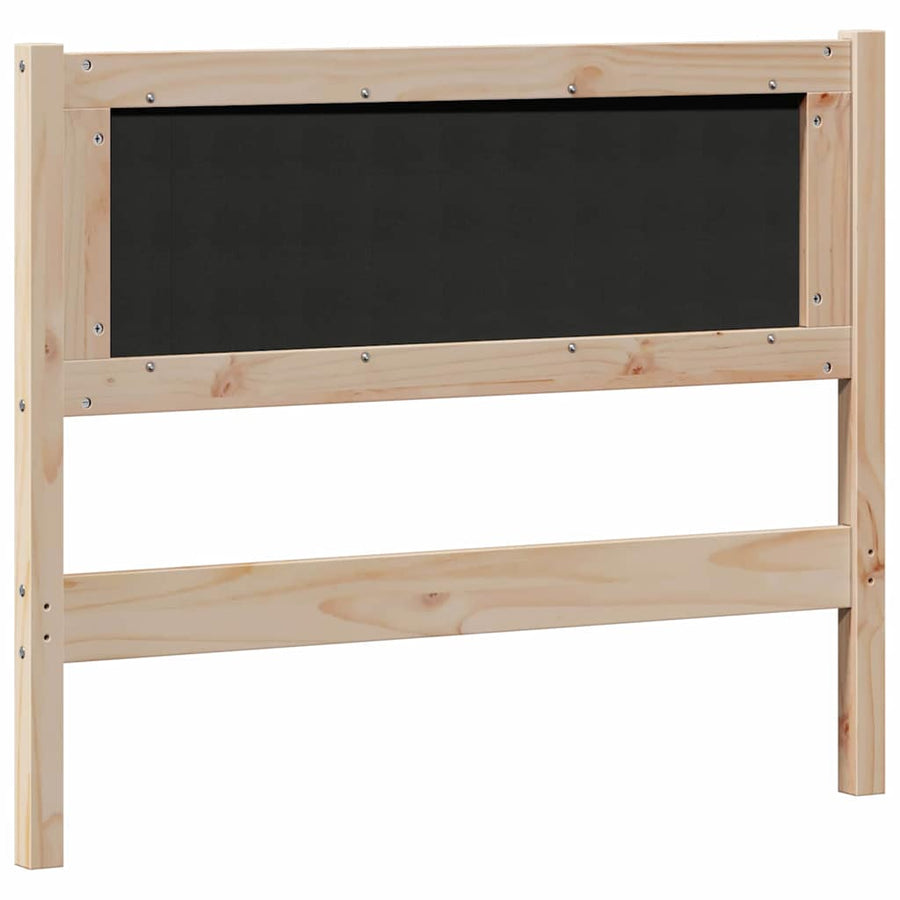 Hoofdbord Anders Bruin en zwart 100 cm Massief grenenhout