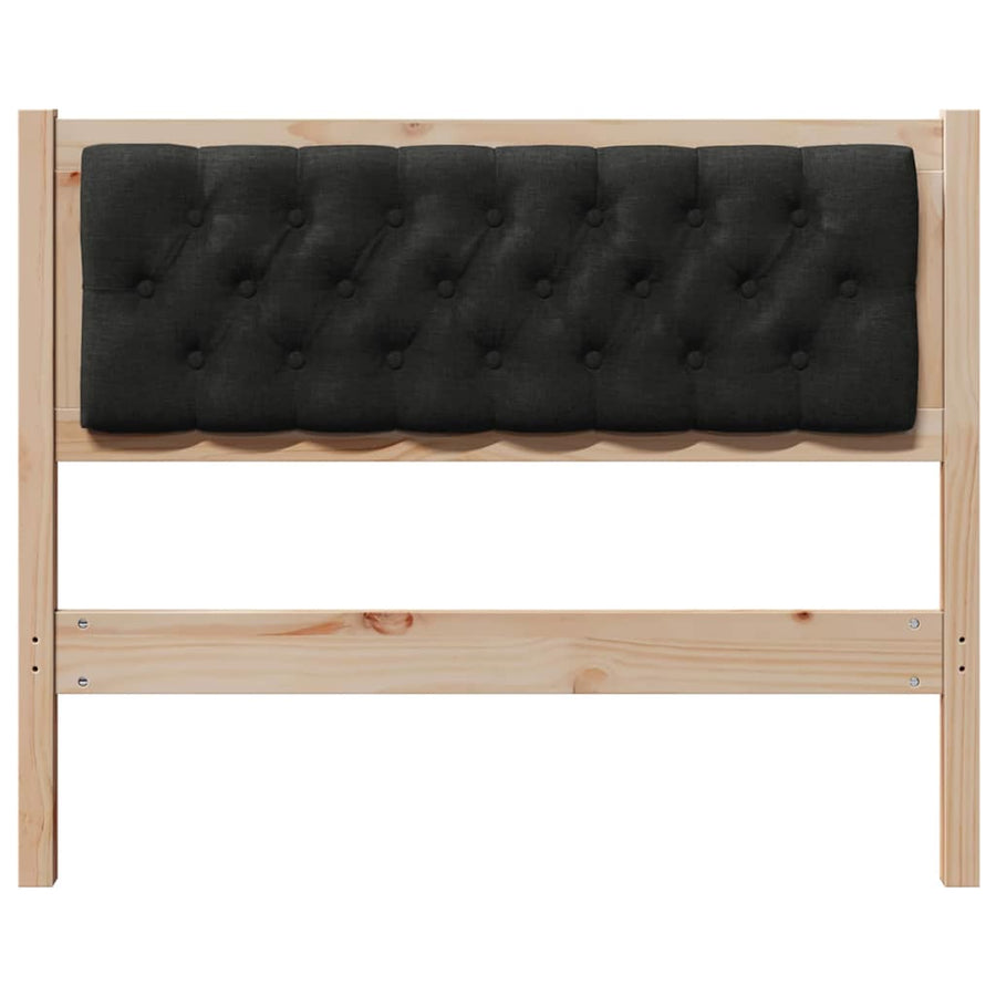 Hoofdbord Anders Bruin en zwart 100 cm Massief grenenhout