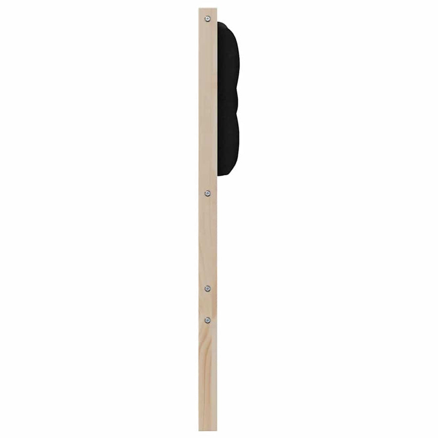 Hoofdbord Anders Bruin en zwart 100 cm Massief grenenhout