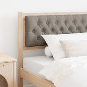 Hoofdbord massief grenenhout bruin taupe 100 cm