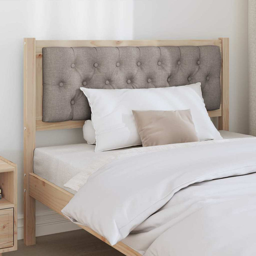 Hoofdbord Anders Bruin en taupe 100 cm Massief grenenhout