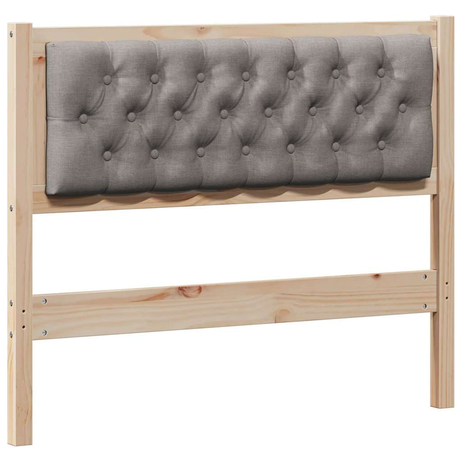 Hoofdbord Anders Bruin en taupe 100 cm Massief grenenhout
