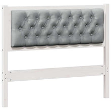 Hoofdbord Anders Wit en lichtgrijs 100 cm Massief grenenhout