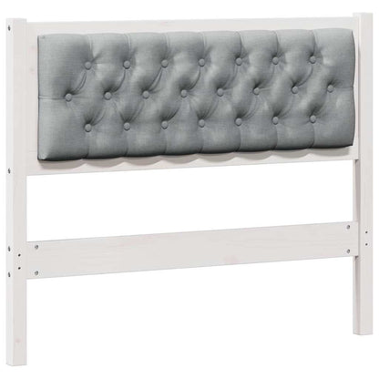 Hoofdbord Anders Wit en lichtgrijs 100 cm Massief grenenhout