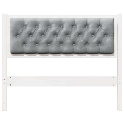 Hoofdbord Anders Wit en lichtgrijs 100 cm Massief grenenhout