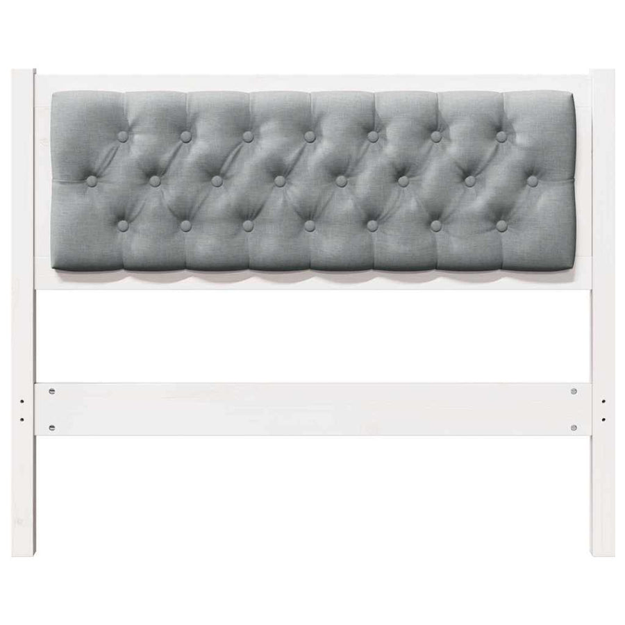 Hoofdbord Anders Wit en lichtgrijs 100 cm Massief grenenhout