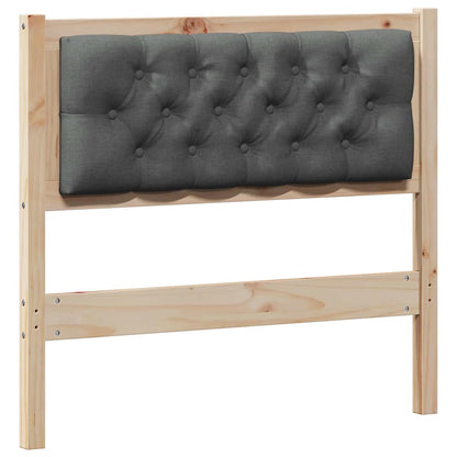 Hoofdbord Anders Bruin en donkergrijs 90 cm Massief grenenhout