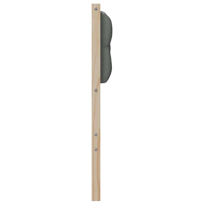 Hoofdbord Anders Bruin en donkergrijs 90 cm Massief grenenhout