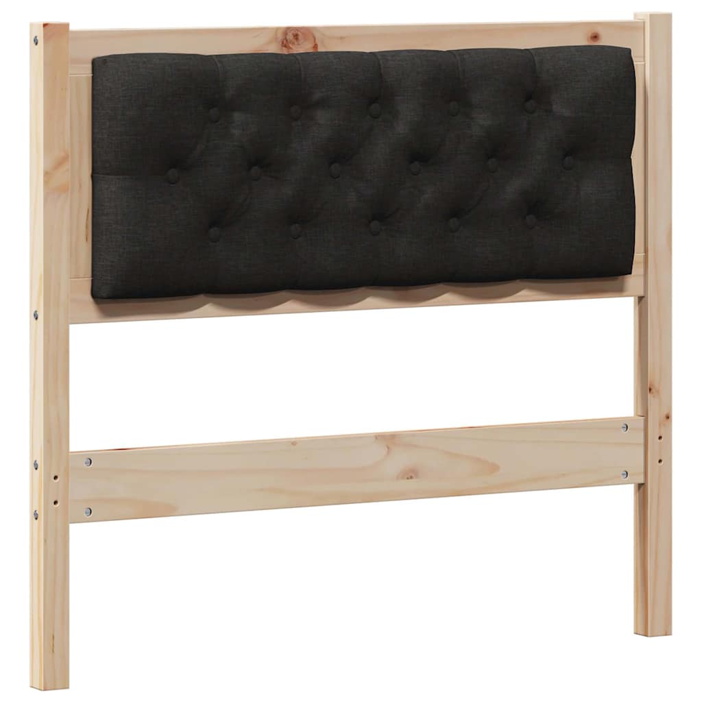 Hoofdbord Anders Bruin en zwart 90 cm Massief grenenhout