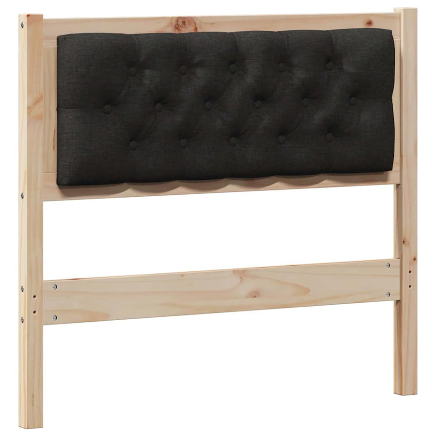 Hoofdbord Anders Bruin en zwart 90 cm Massief grenenhout