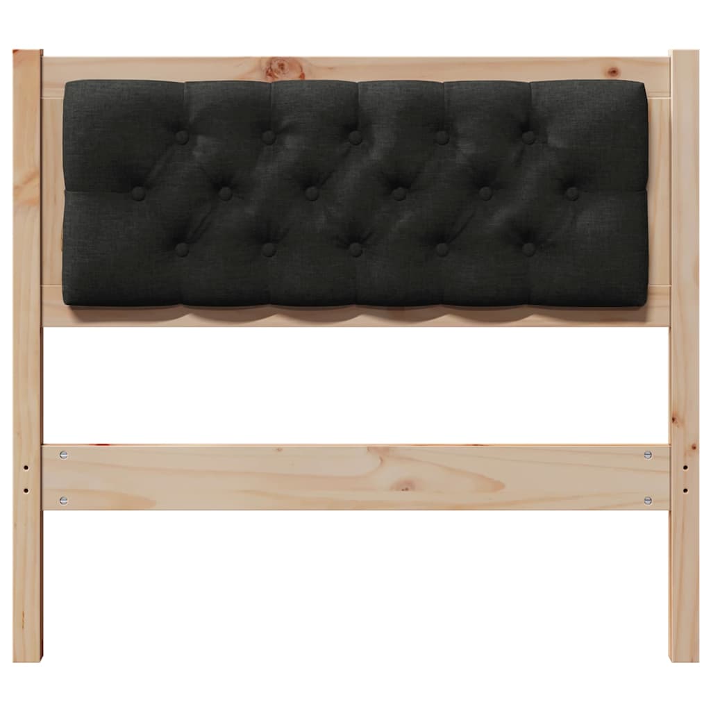 Hoofdbord Anders Bruin en zwart 90 cm Massief grenenhout