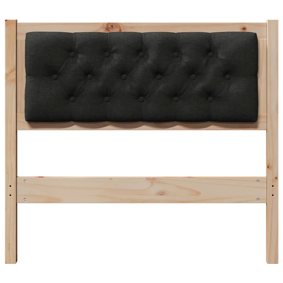 Hoofdbord Anders Bruin en zwart 90 cm Massief grenenhout