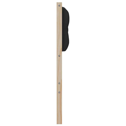 Hoofdbord Anders Bruin en zwart 90 cm Massief grenenhout
