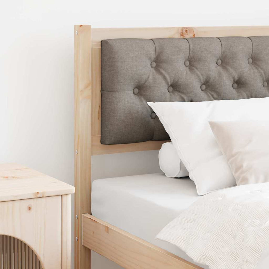 Hoofdbord Anders Bruin en taupe 90 cm Massief grenenhout