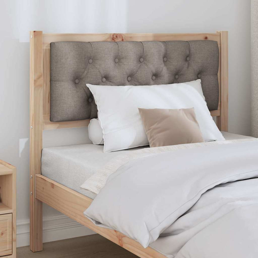 Hoofdbord Anders Bruin en taupe 90 cm Massief grenenhout