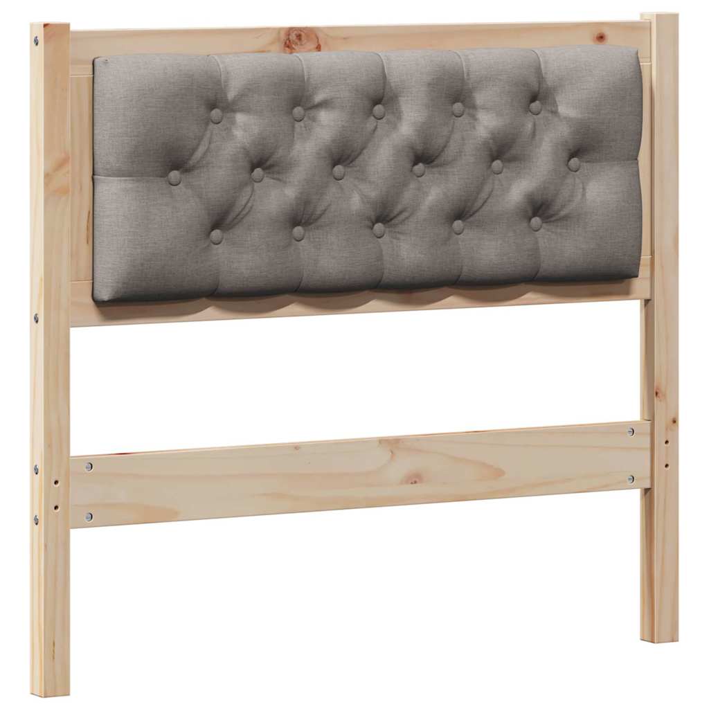 Hoofdbord Anders Bruin en taupe 90 cm Massief grenenhout