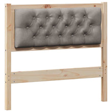 Hoofdbord Anders Bruin en taupe 90 cm Massief grenenhout