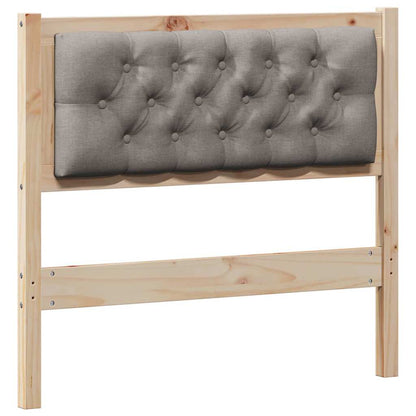 Hoofdbord Anders Bruin en taupe 90 cm Massief grenenhout