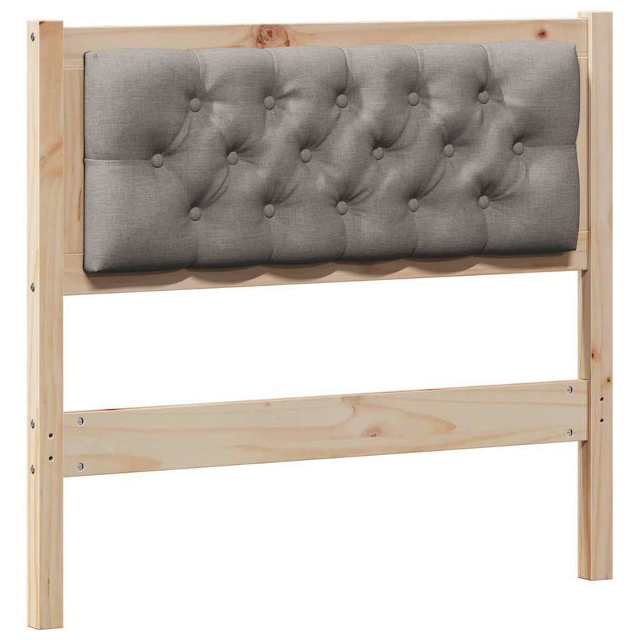 Hoofdbord Anders Bruin en taupe 90 cm Massief grenenhout