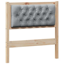 Hoofdbord Anders Bruin en lichtgrijs 80 cm Massief grenenhout