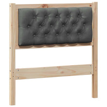 Hoofdbord Anders Bruin en donkergrijs 80 cm Massief grenenhout