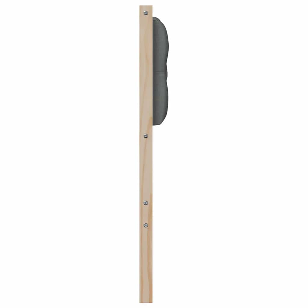 Hoofdbord Anders Bruin en donkergrijs 80 cm Massief grenenhout