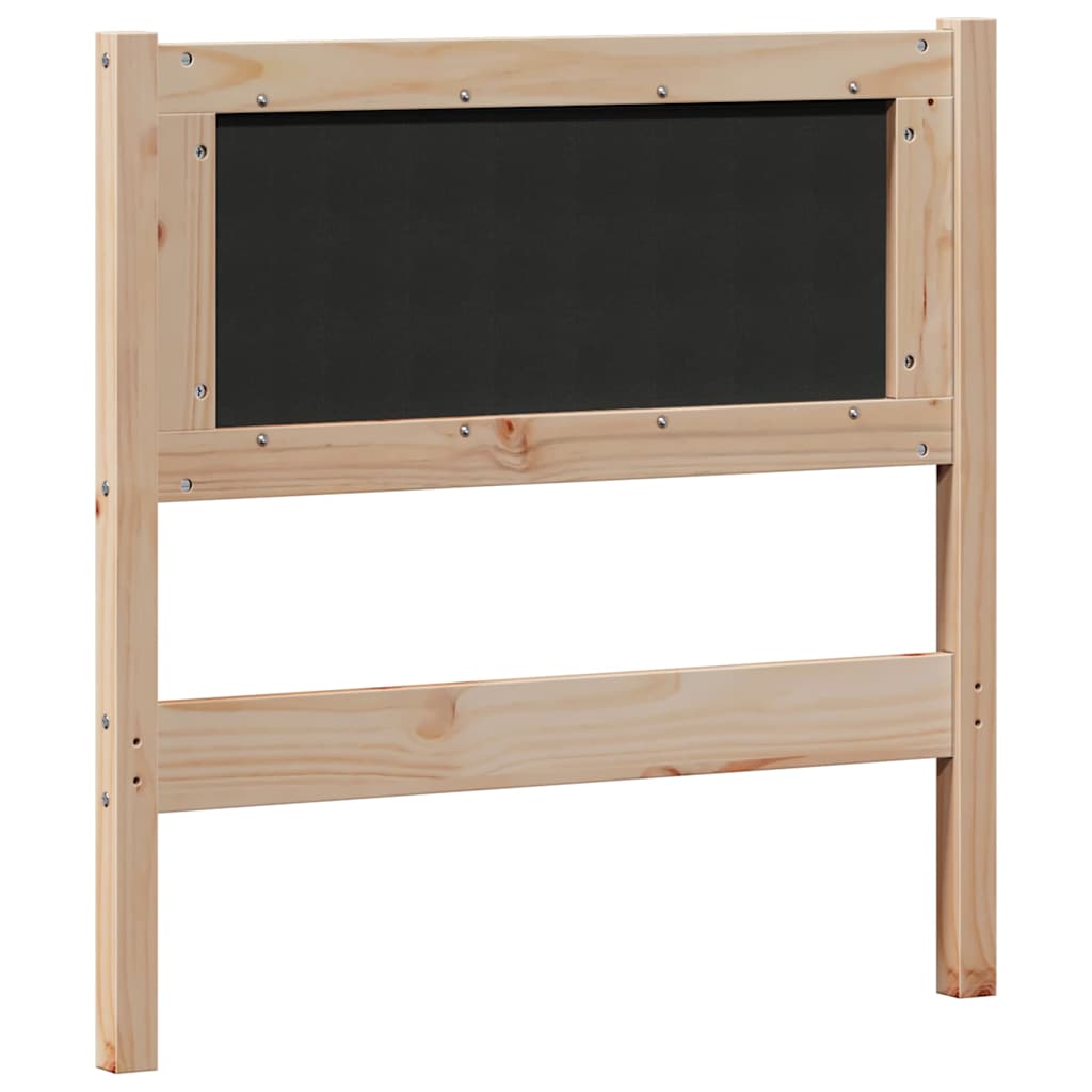 Hoofdbord Anders Bruin en zwart 80 cm Massief grenenhout