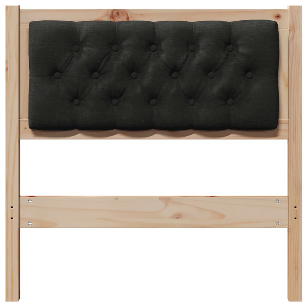 Hoofdbord Anders Bruin en zwart 80 cm Massief grenenhout