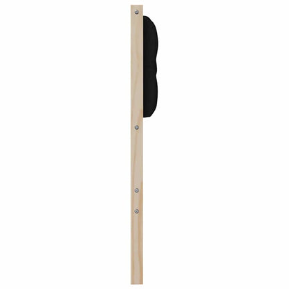 Hoofdbord Anders Bruin en zwart 80 cm Massief grenenhout