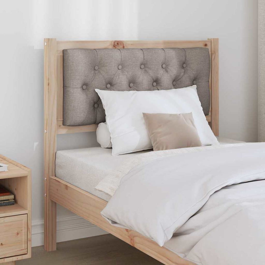 Hoofdbord Anders Bruin en taupe 80 cm Massief grenenhout