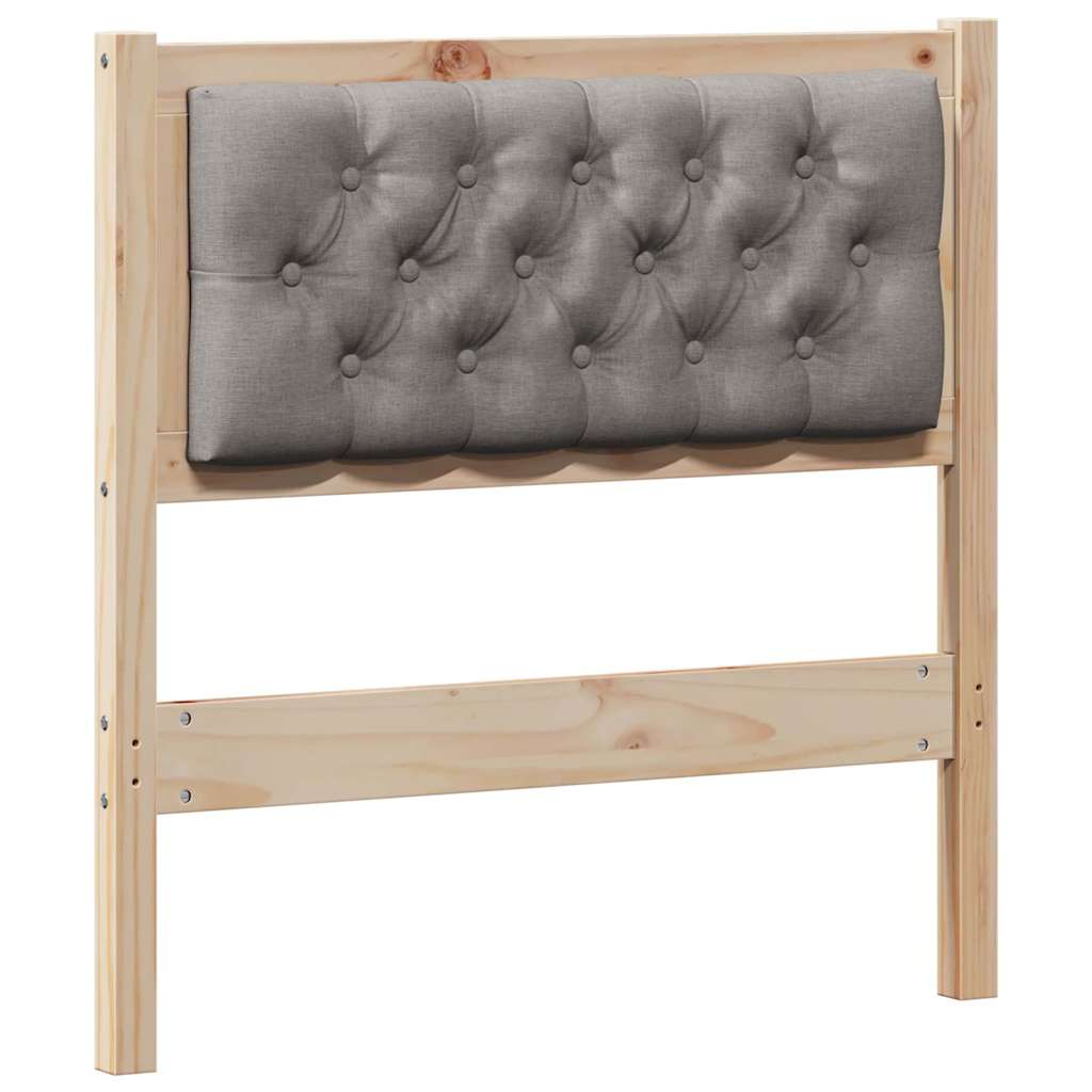 Hoofdbord Anders Bruin en taupe 80 cm Massief grenenhout