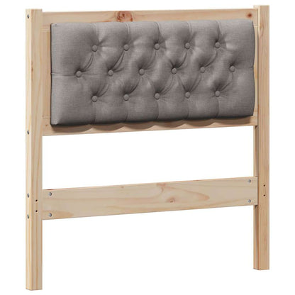 Hoofdbord Anders Bruin en taupe 80 cm Massief grenenhout
