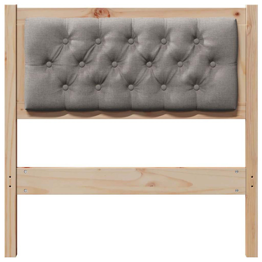 Hoofdbord Anders Bruin en taupe 80 cm Massief grenenhout