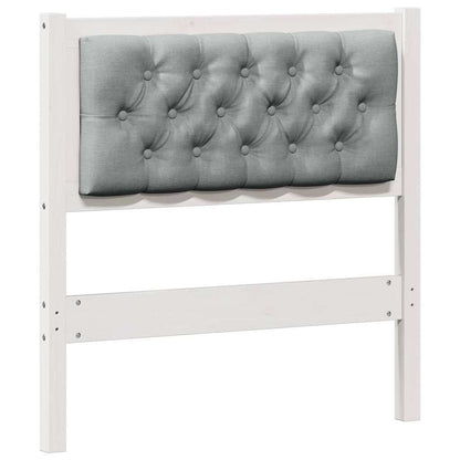 Hoofdbord Anders Wit en lichtgrijs 80 cm Massief grenenhout