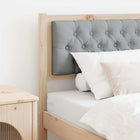 Headboard Anders Brown and Light Gray 75 cm Solid Pine Wood