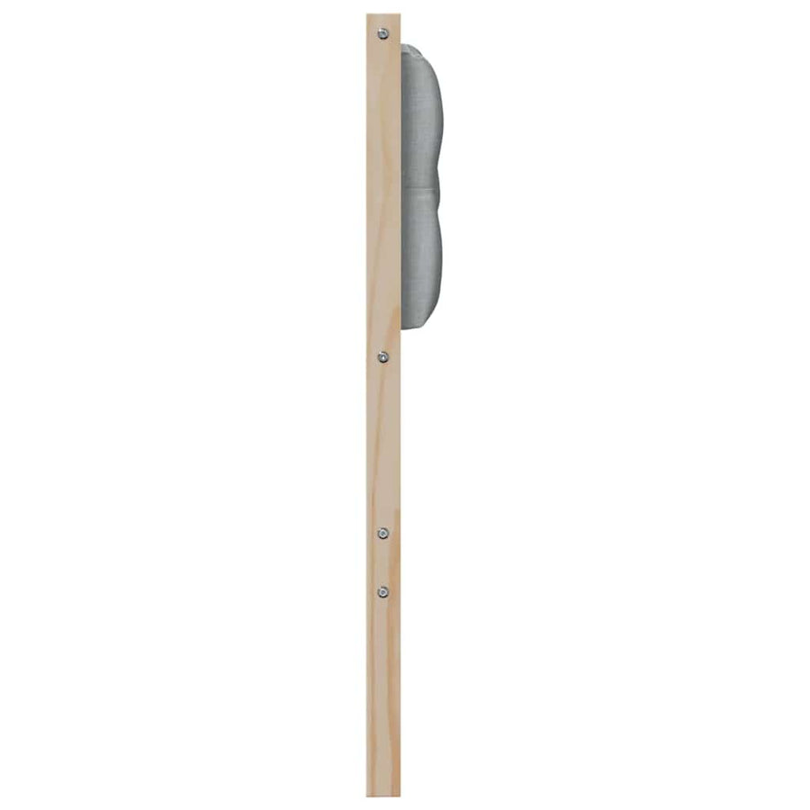 Hoofdbord Anders Bruin en lichtgrijs 75 cm Massief grenenhout