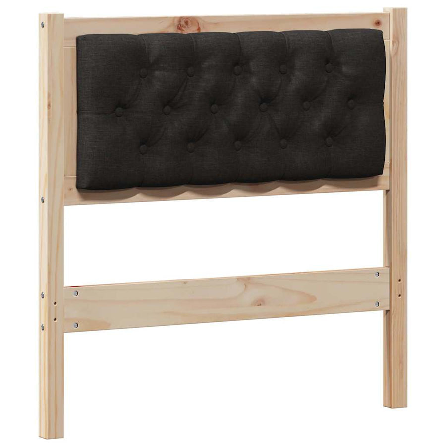 Hoofdbord Anders Bruin en zwart 75 cm Massief grenenhout